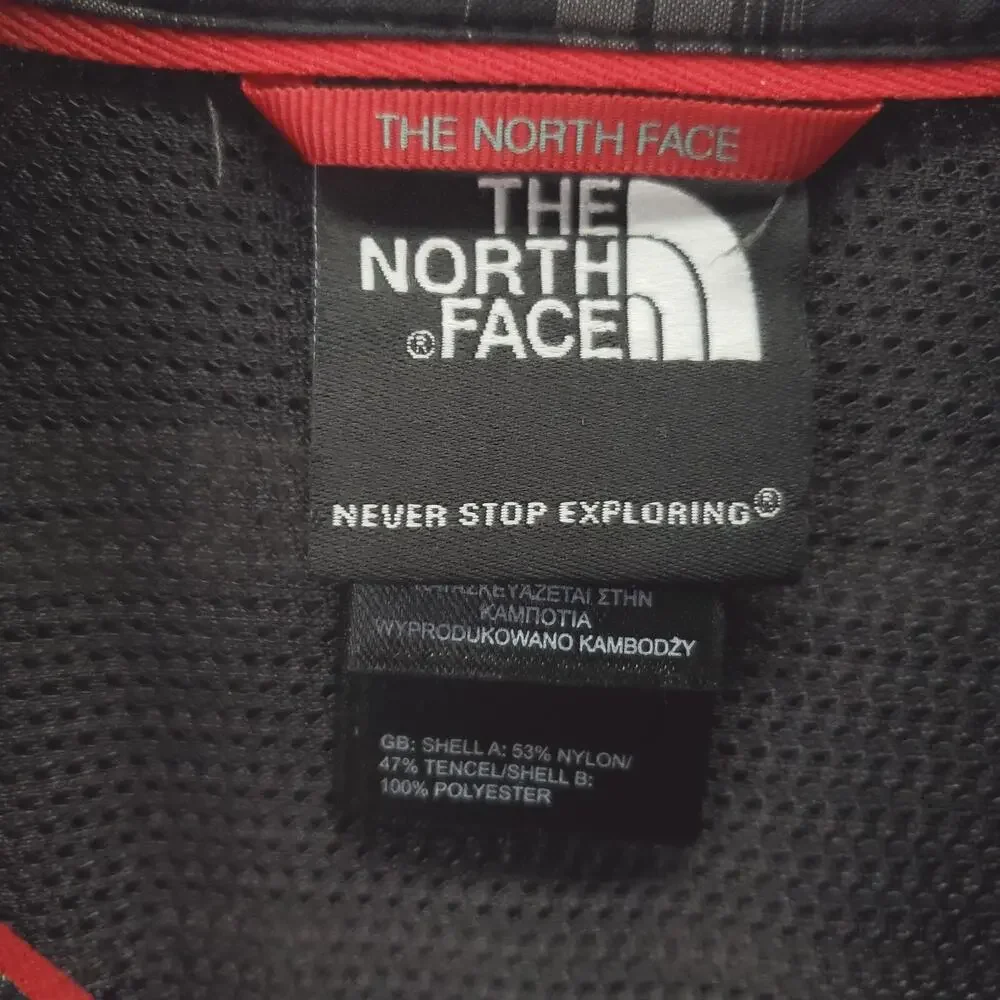 The North Face Shirt Men Medium Black White Plaid Short Sleeve Classic Button-Up